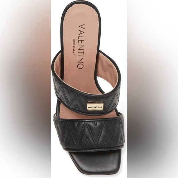 NEW Mario Valentino Black Jackie Slide Sandal Size 7 - Picture 6 of 10